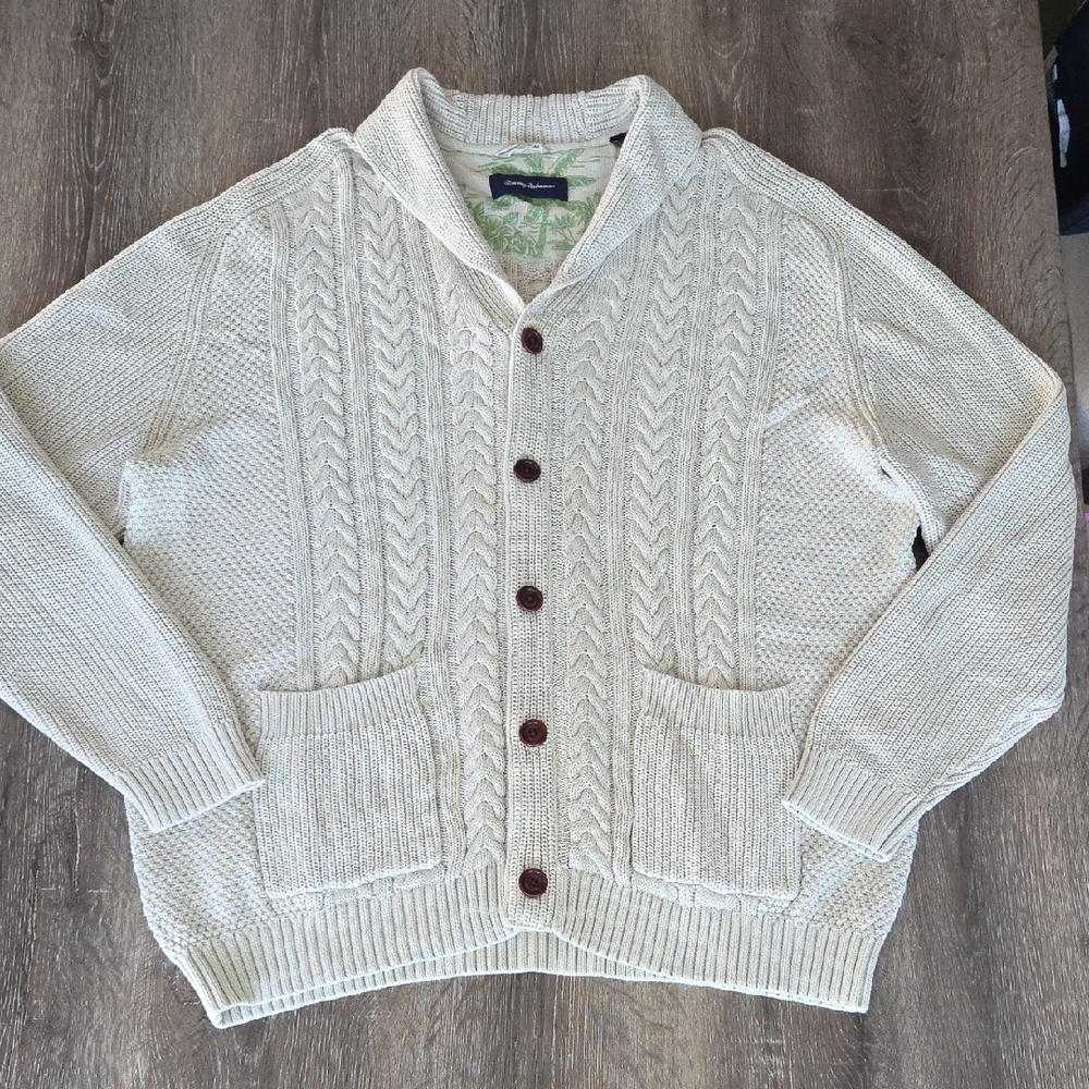 Tommy Bahama Coastal Chunky Cable Knit Cardigan 3XL